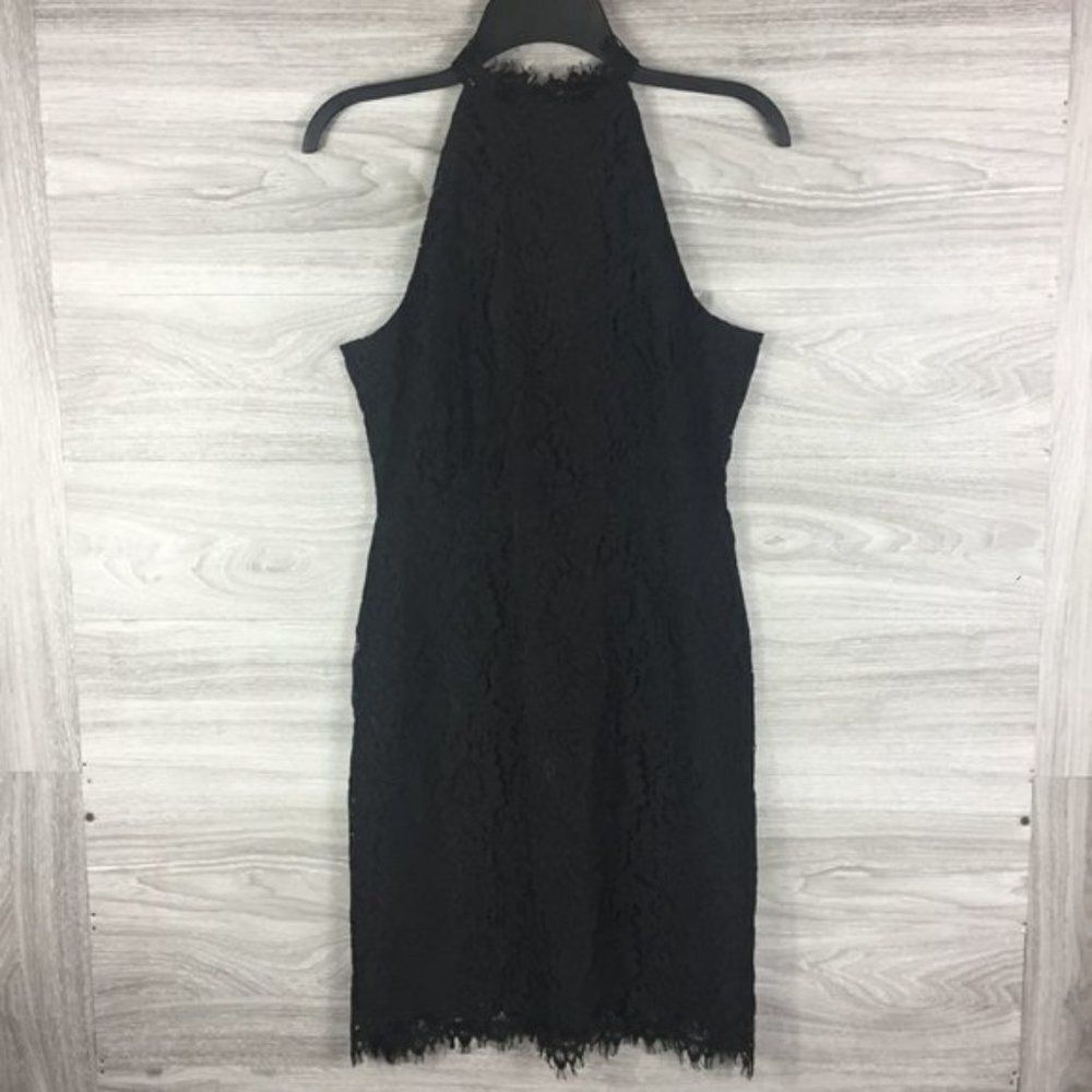 BB Dakota Cara High Neck Lace Cocktail Dress size 4 - Picture 4 of 7
